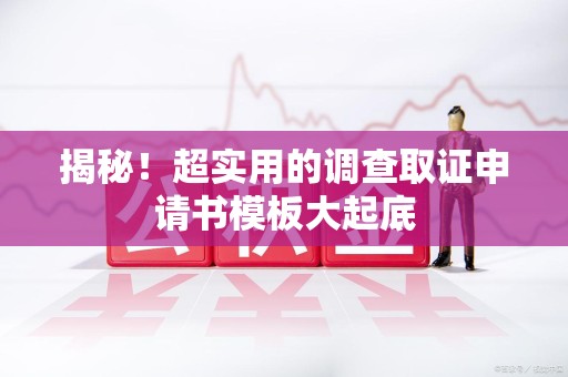 长泰揭秘！超实用的调查取证申请书模板大起底