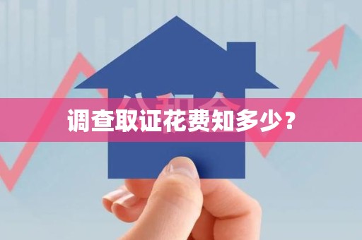 长泰调查取证花费知多少？