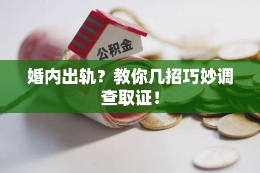 长泰婚内出轨？教你几招巧妙调查取证！