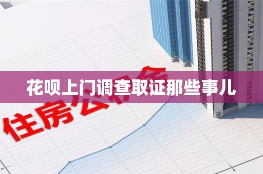 长泰花呗上门调查取证那些事儿