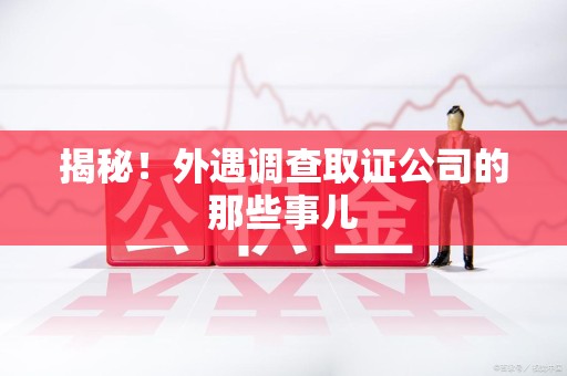 长泰揭秘！外遇调查取证公司的那些事儿