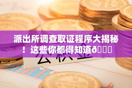 长泰派出所调查取证程序大揭秘！这些你都得知道😉